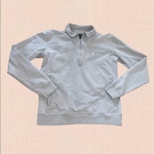 Ralph Lauren Polo Gray Mens Half Zip Up Sweater
